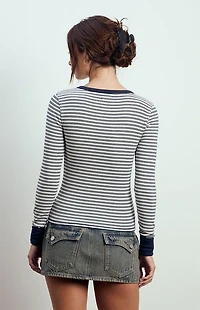 Beverly and Beck Kelsey Thermal Cuff Long Sleeve Top