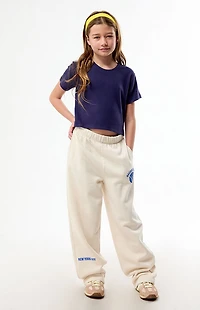 Pacsun Kids Navy Ribbed Skimmer T-Shirt