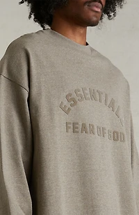 Fear of God ESSENTIALS Heather Grey Heavy Long Sleeve T-Shirt