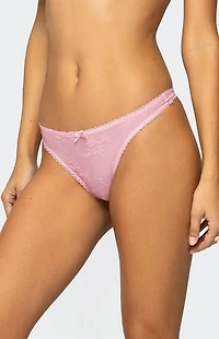 Edikted Darcie Sheer Lace Thong