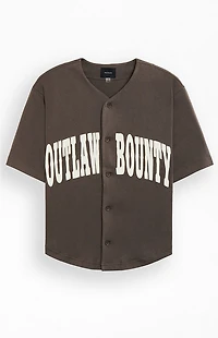 Pacsun Brown Outlaw Bounty Baseball Jersey