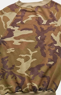 PS VINTAGE '80s Camo Crew Neck Sweatshirt