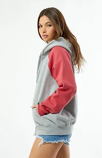 Pacsun Colorblock Raglan Zip Up Hoodie