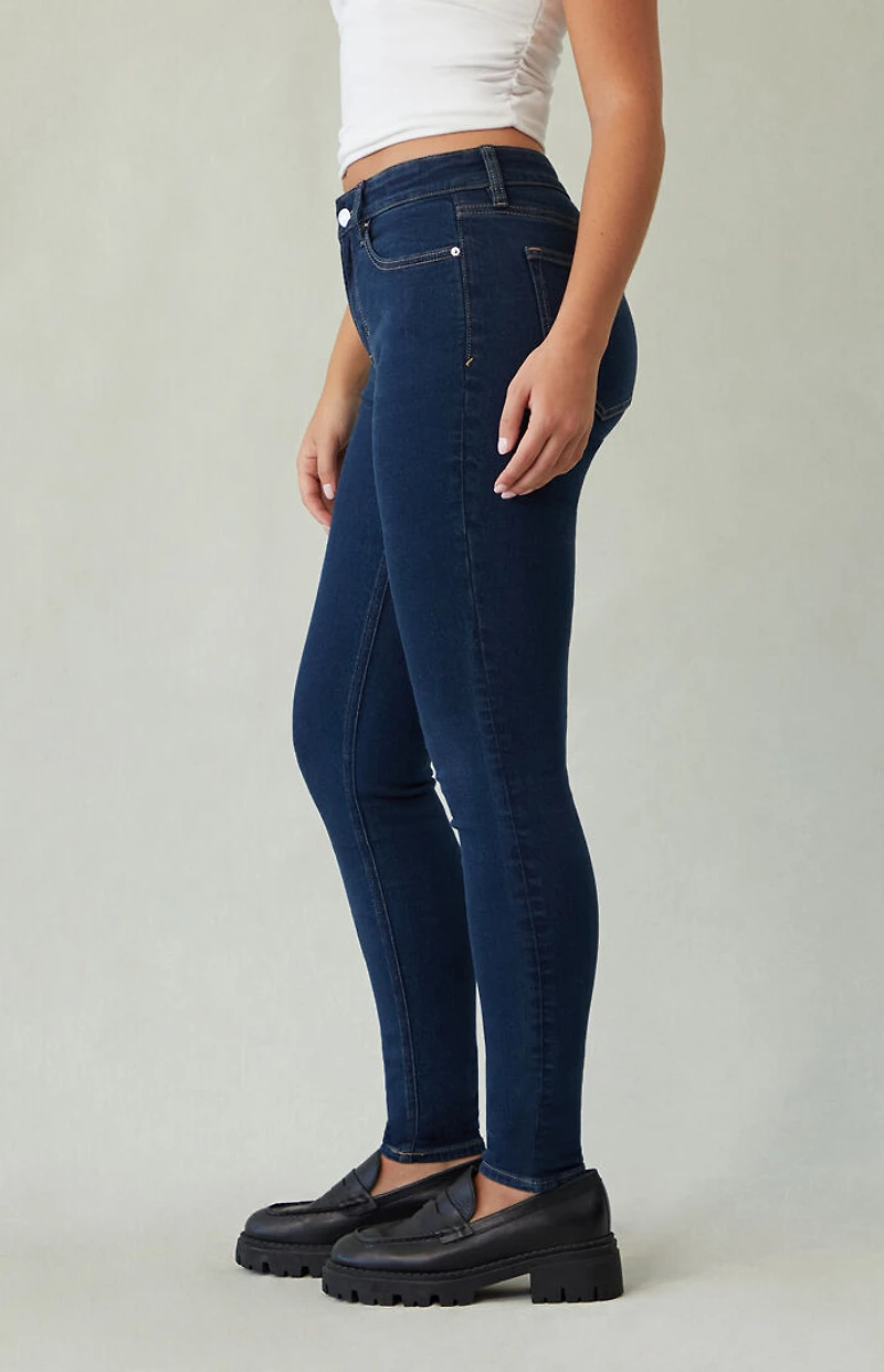 Pacsun Skinny Jeans Stretch Dark Blue