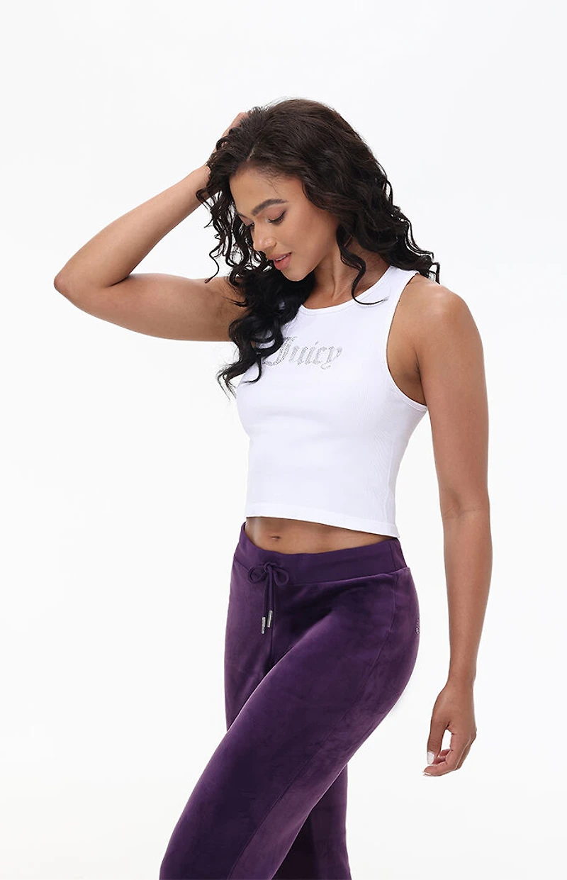 Juicy Couture Small Bling High Neck Crop Top