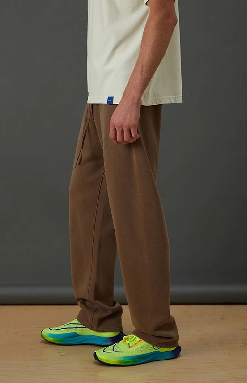 A.R.C. Active Brown Heavyweight Fleece Baggy Sweatpants