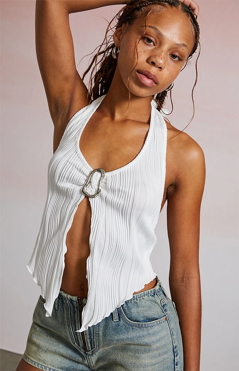 Third Charm Micah Fly Away Halter Top