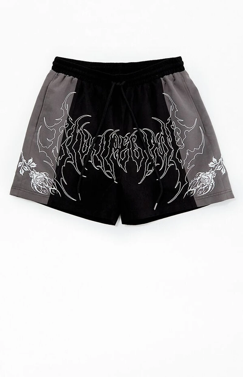 Civil Black Duality Suede Shorts