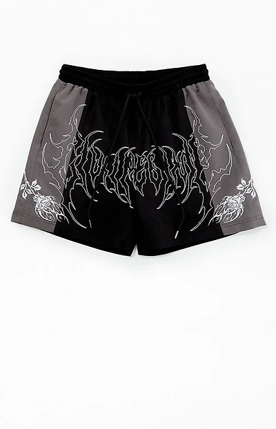 Civil Black Duality Suede Shorts