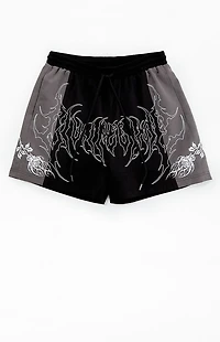 Civil Black Duality Suede Shorts