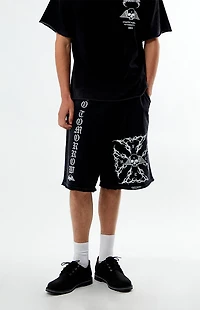No Tomorrow x Civil Active Iron Skull Sweat Shorts
