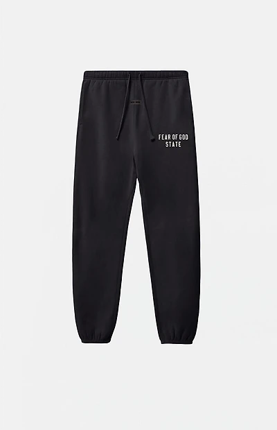 Fear of God ESSENTIALS Kids Jet Black Classic Fleece Sweatpants