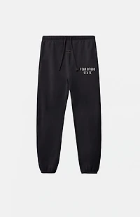 Fear of God ESSENTIALS Kids Jet Black Classic Fleece Sweatpants