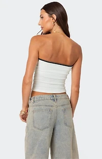 Edikted Built Bra Waffle Tube Top