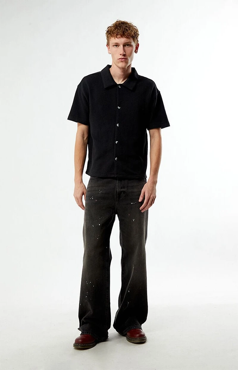 Pacsun Leone Solid Textured Camp Shirt