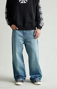 Pacsun Blake Extreme Baggy Jeans Medium Blue Tinted