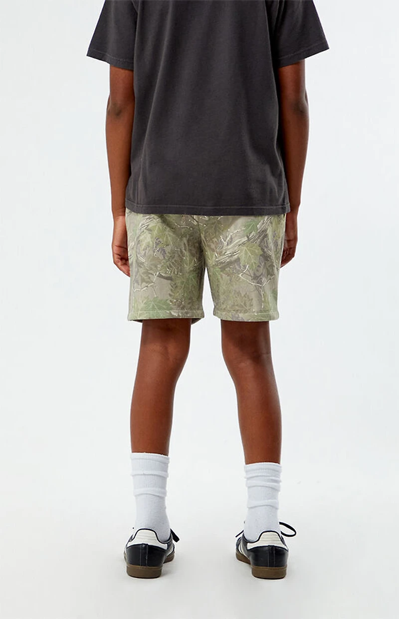 Pacsun Kids Camo Embroidered Sweat Shorts