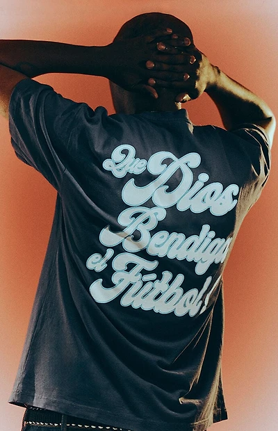 Bueno Bendiga Futbol Blue T-Shirt