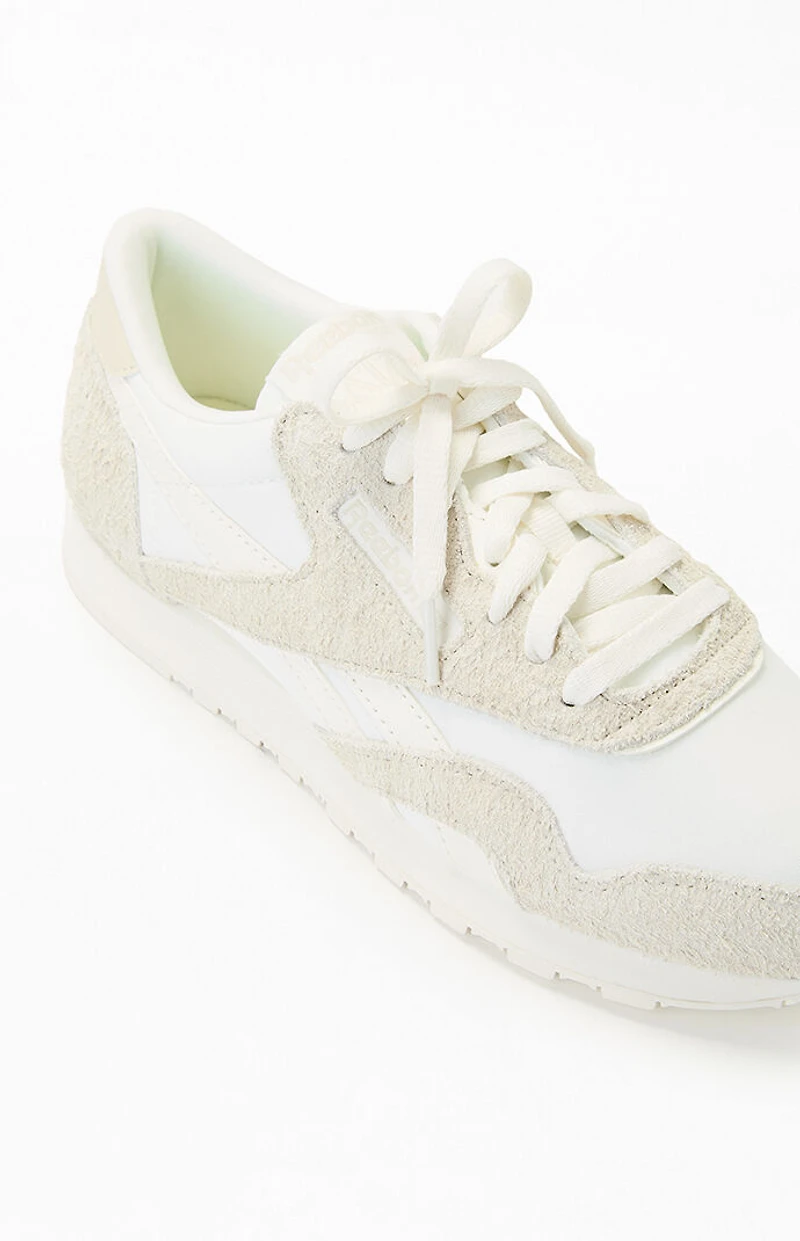 Reebok White Classic Nylon Sneakers