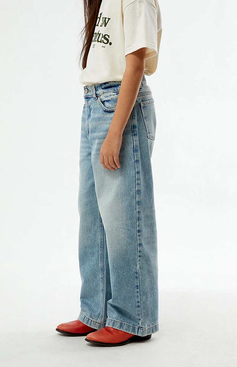 Pacsun Kids Baggy Jeans Light Indigo