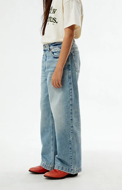 Pacsun Kids Baggy Jeans Light Indigo