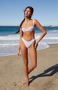 Pacsun Floral Victoria Scoop High Cut Bikini Bottom