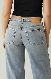 Pacsun Casey Low Rise Baggy Jeans Medium Indigo Tint