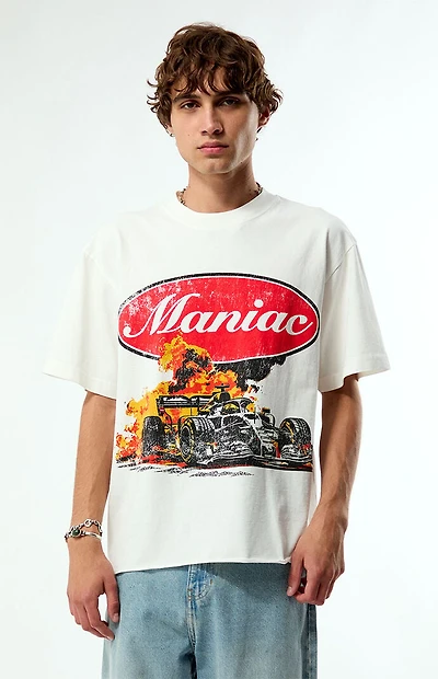 Pacsun Maniac Racing Cropped T-Shirt
