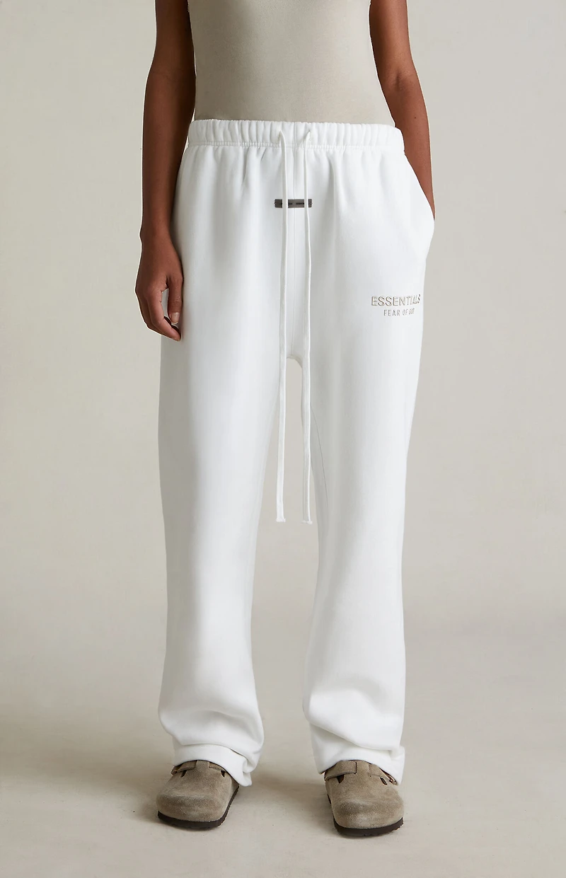 Fear of God ESSENTIALS Women's Cloud White Relaxed Sweatpants