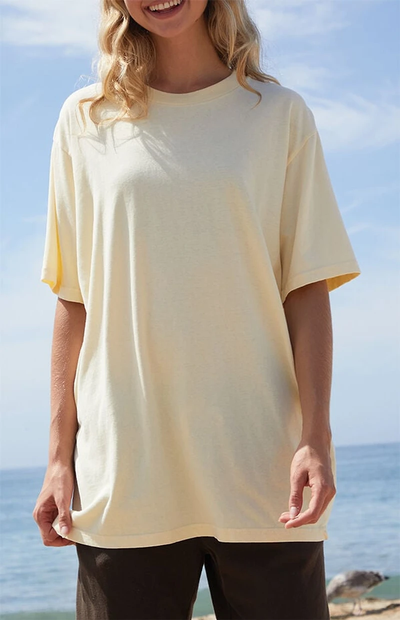 John Galt Yellow Presley Oversized T-Shirt