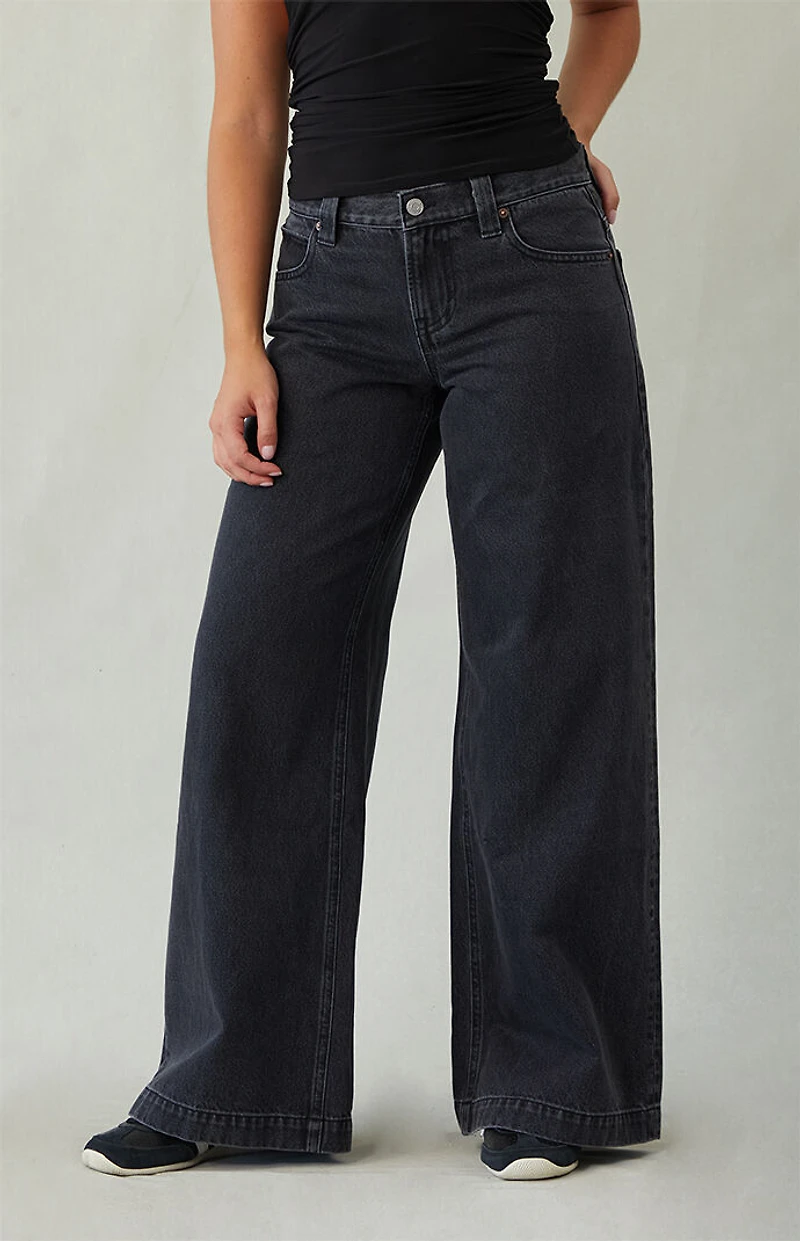Pacsun Sloane Low Rise Ultra Baggy Jeans Faded Black
