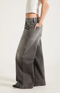 Pacsun Sloane Low Rise Ultra Baggy Jeans Gray Tinted