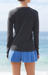 John Galt Black Ainsley Long Sleeve Top