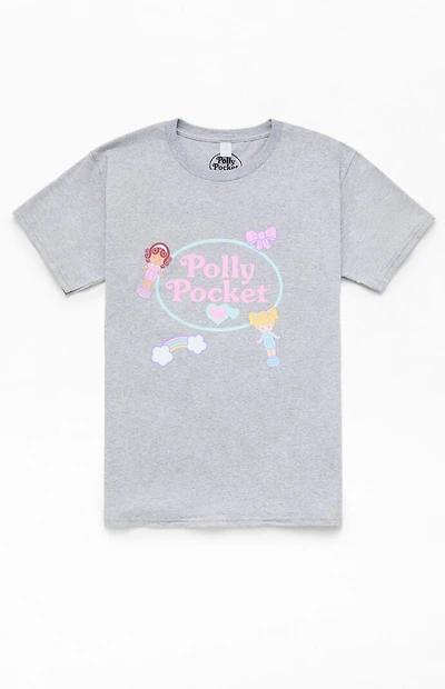 Kids Polly Pocket Gray Logo T-Shirt