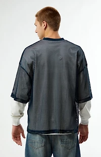 Pacsun 21 Mesh Jersey 2fer Long Sleeve T-Shirt