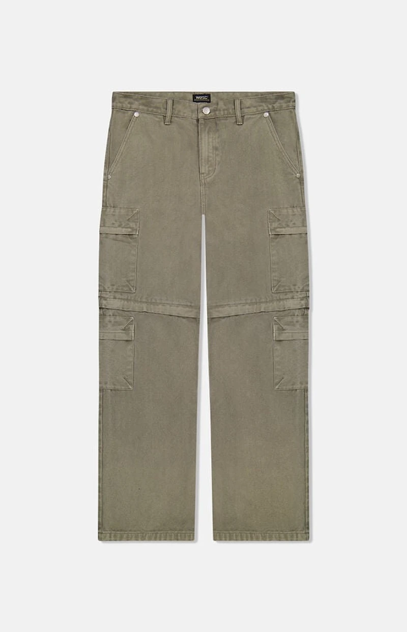 WeSC America Inc Flint Grey Baggy Zip Off Cargo Pants