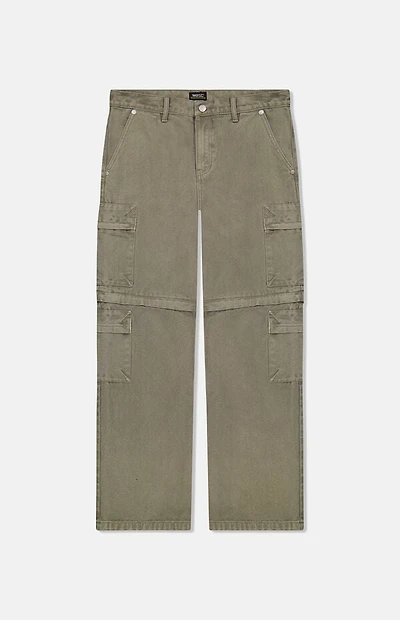 WeSC America Inc Flint Grey Baggy Zip Off Cargo Pants