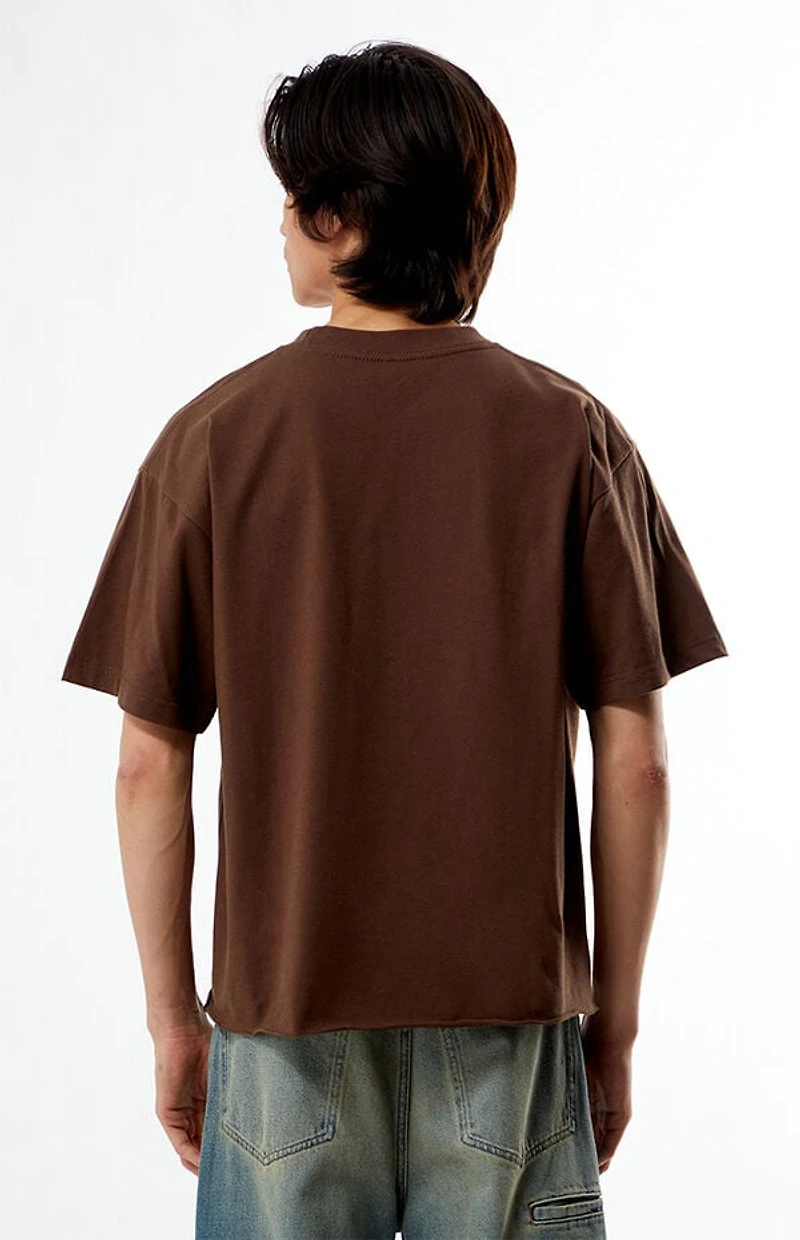 Pacsun Brown Premium Cropped T-Shirt