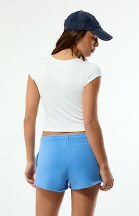 Pacsun Blue Ultra Soft Fleece Core Mini Sweat Shorts