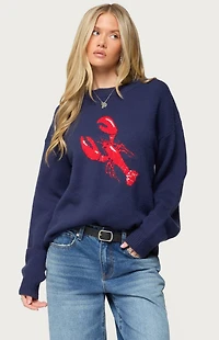Edikted Don't Be Shellfish Knit Sweater