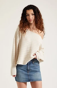 Pacsun Bella Stretch Dark Indigo Mid Rise Denim Mini Skirt