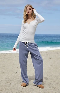 John Galt White Zelly Long Sleeve Top