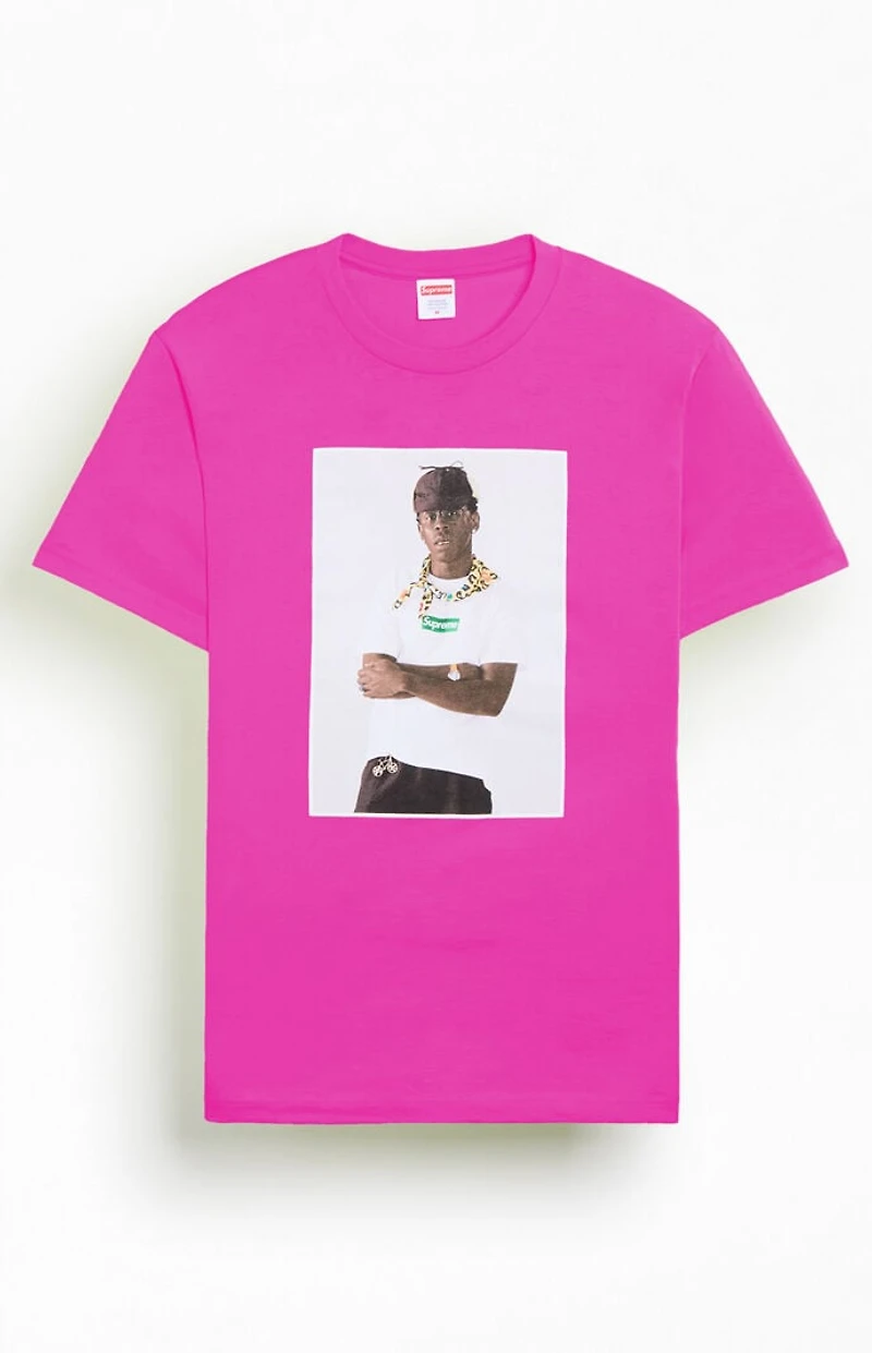 Supreme Magenta Tyler The Creator T-Shirt