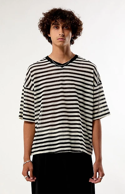 Pacsun Striped Mesh Football Jersey