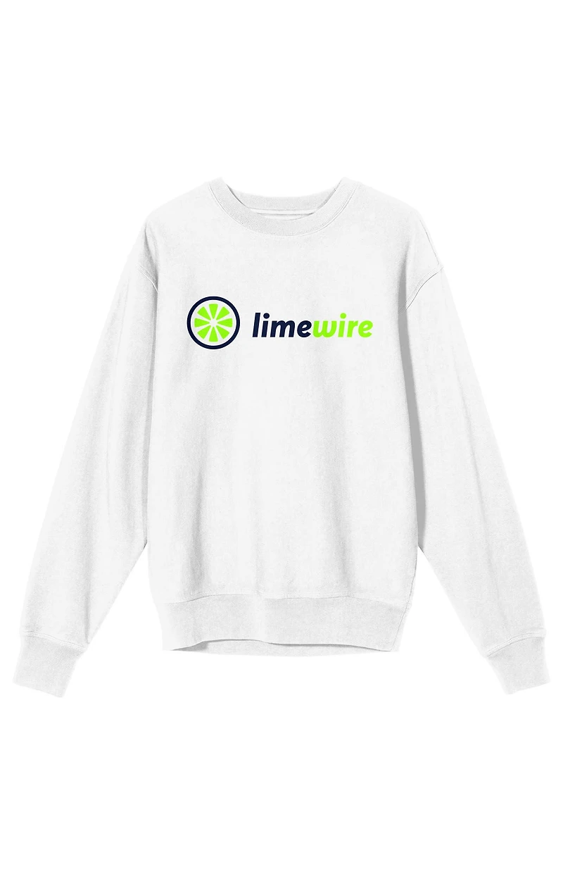 Lime Wire Neon Logo Crew Neck Sweatshirt