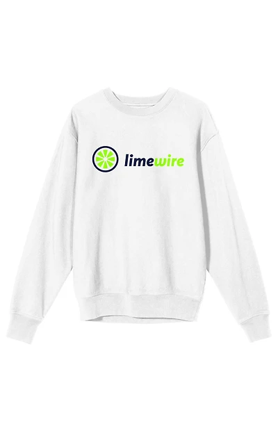 Lime Wire Neon Logo Crew Neck Sweatshirt