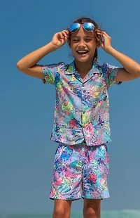 Boardies Kids Coral 5.5" Swim Trunks