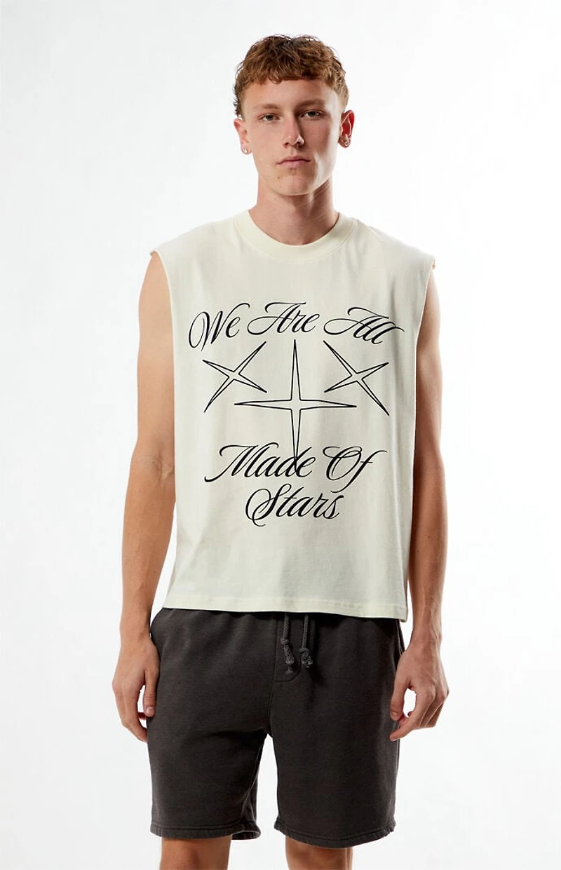 Pacsun Stars Cutoff Muscle Tank Top