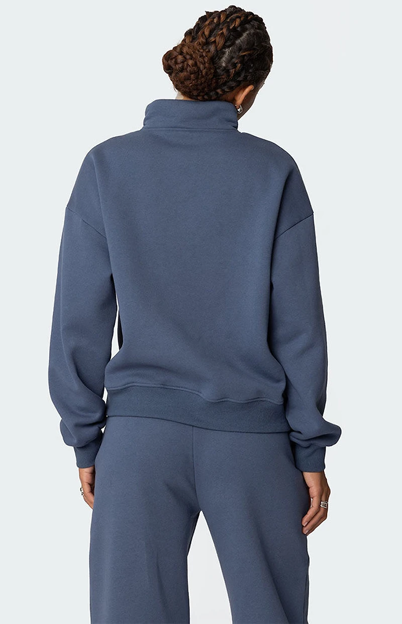 Edikted NY Quarter Zip Sweatshirt