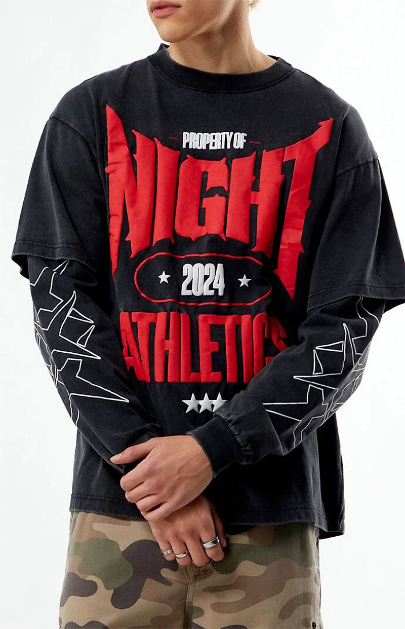 Nightlab Gym 2fer Long Sleeve Puff Graphic T-Shirt